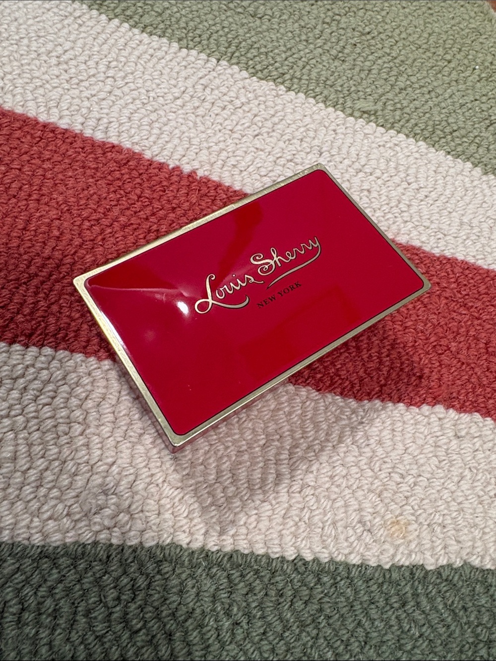 Louis Sherry Small Red Decorative Tin Box